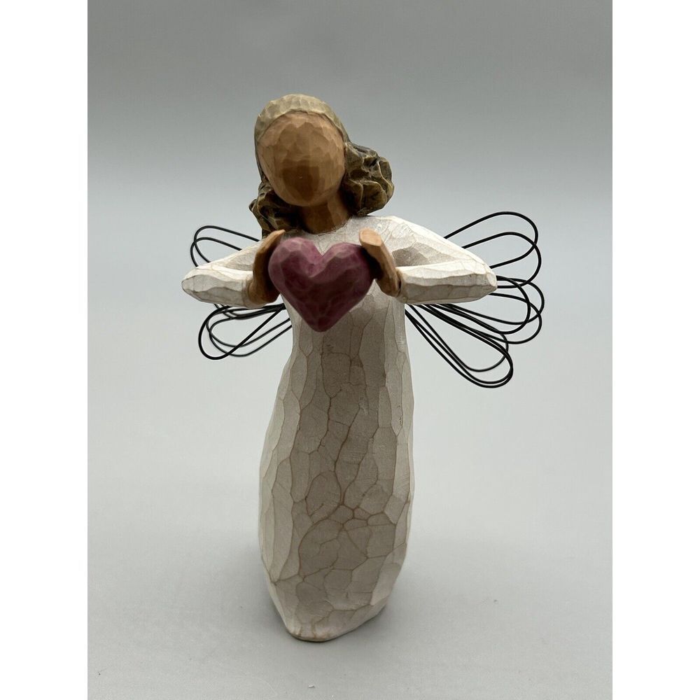 Willow Tree Susan Lordi "With‎ Love" Angel Holding Heart Figurine 2006
